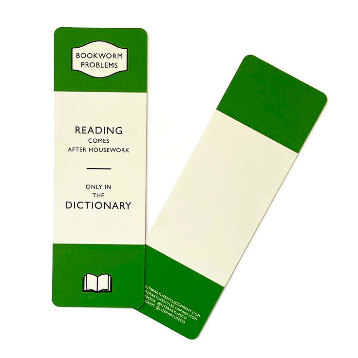READING COMES AFTER HOUSEWORK Vintage Classics Edition Bookmark