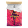 I'd rather die on an adventure... Lila Bard Duvet Cover