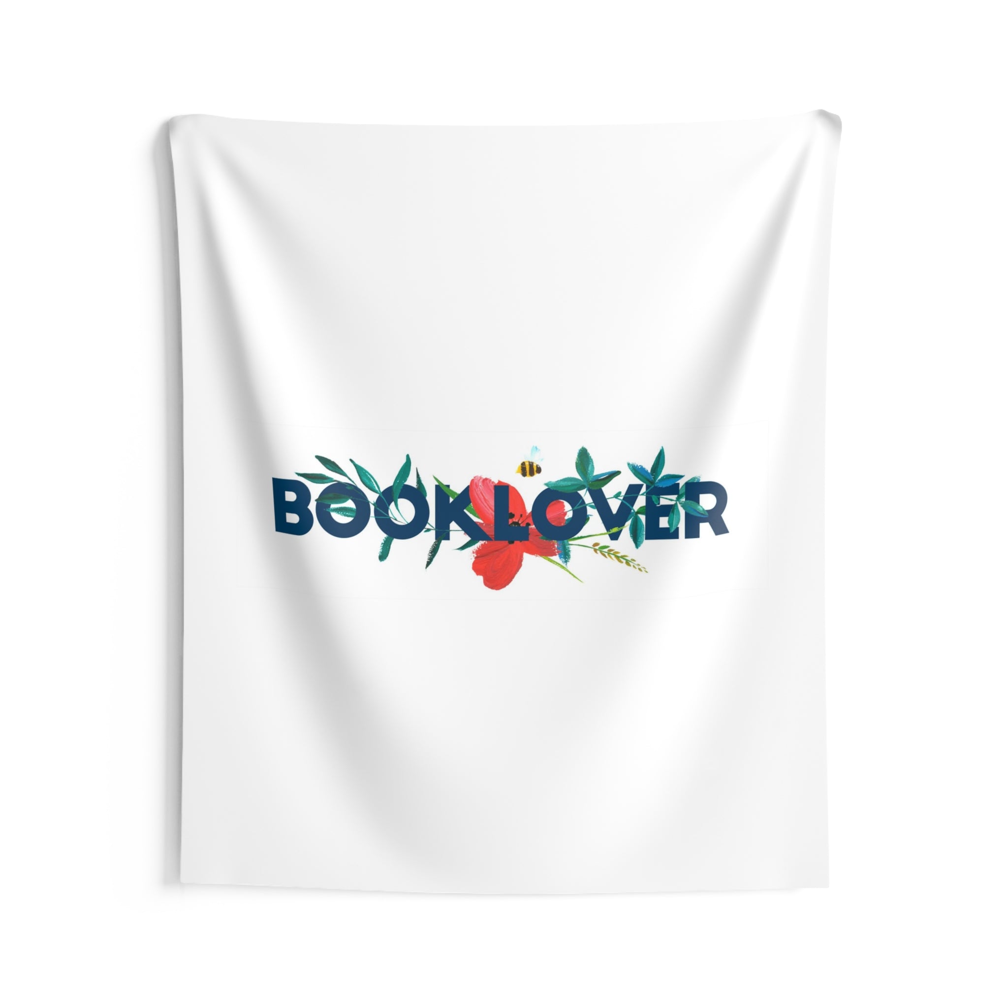 BOOKLOVER Floral Wall Tapestry - Literary Lifestyle Company