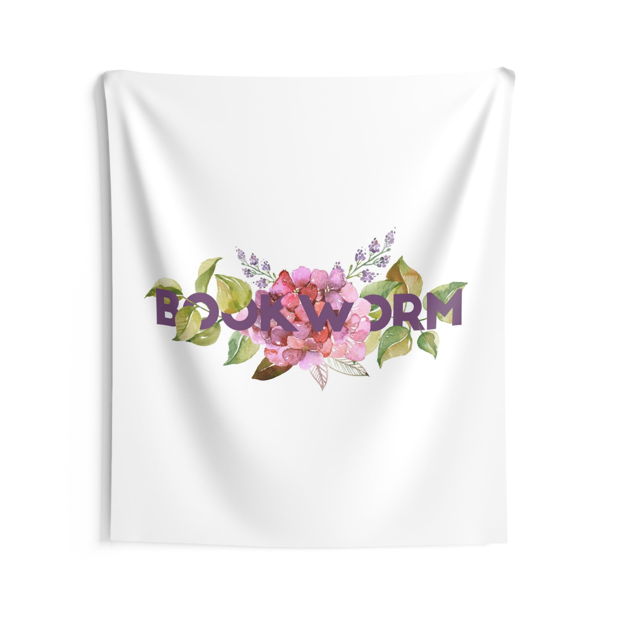 BOOKWORM Floral Wall Tapestry - Literary Lifestyle Company