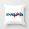 BOOKLOVER Floral Pillow - LitLifeCo.