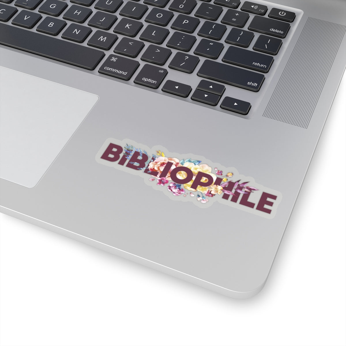BIBLIOPHILE Floral Sticker - LitLifeCo.