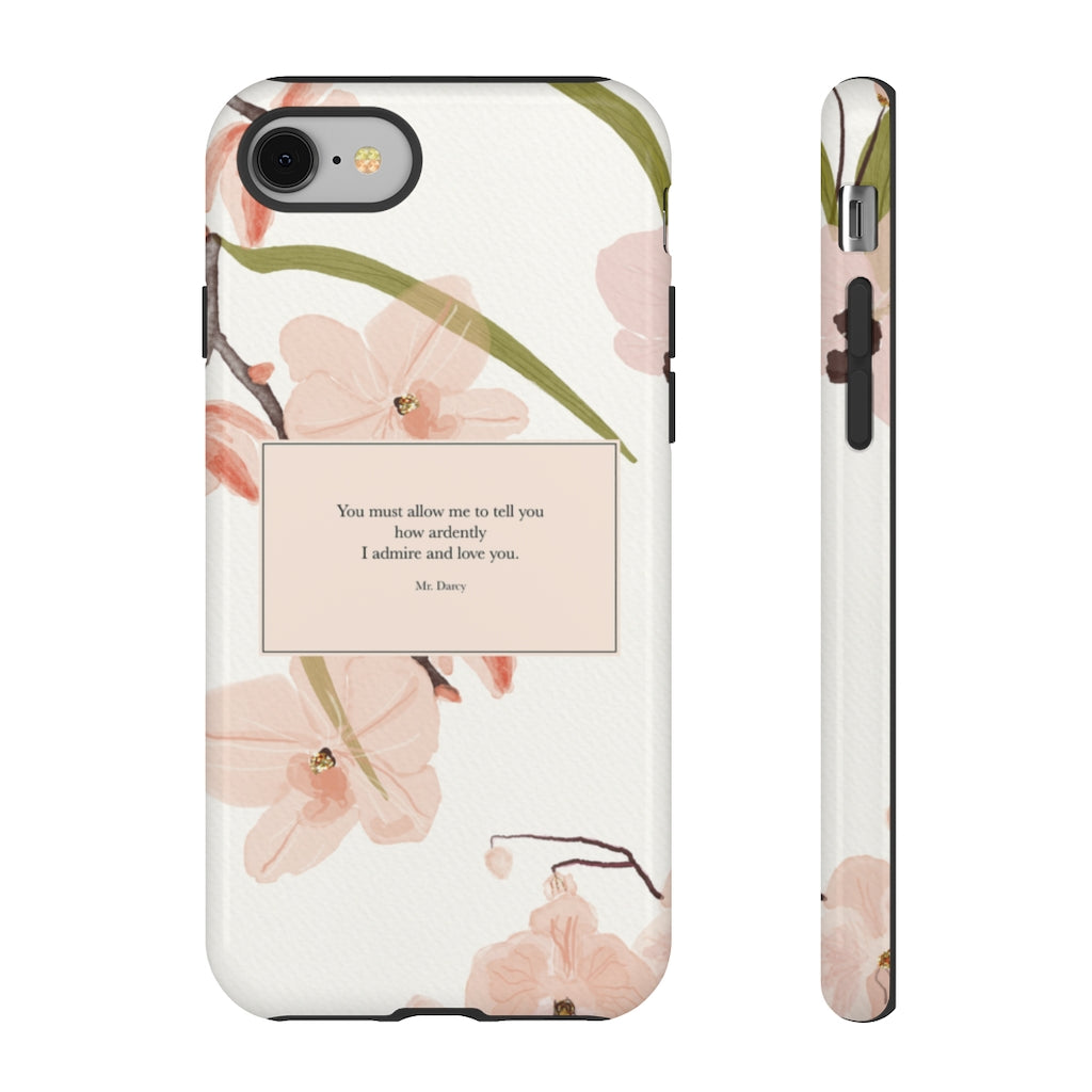 You must allow me... Mr. Darcy Phone Case - Literary Lifestyle Company
