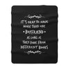IT'S OKAY TO HAVE MORE THAN ONE BOYFRIEND Throw Blanket - Literary Lifestyle Company