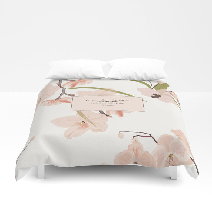 You must allow me... Mr. Darcy Quote Duvet Cover - LitLifeCo.