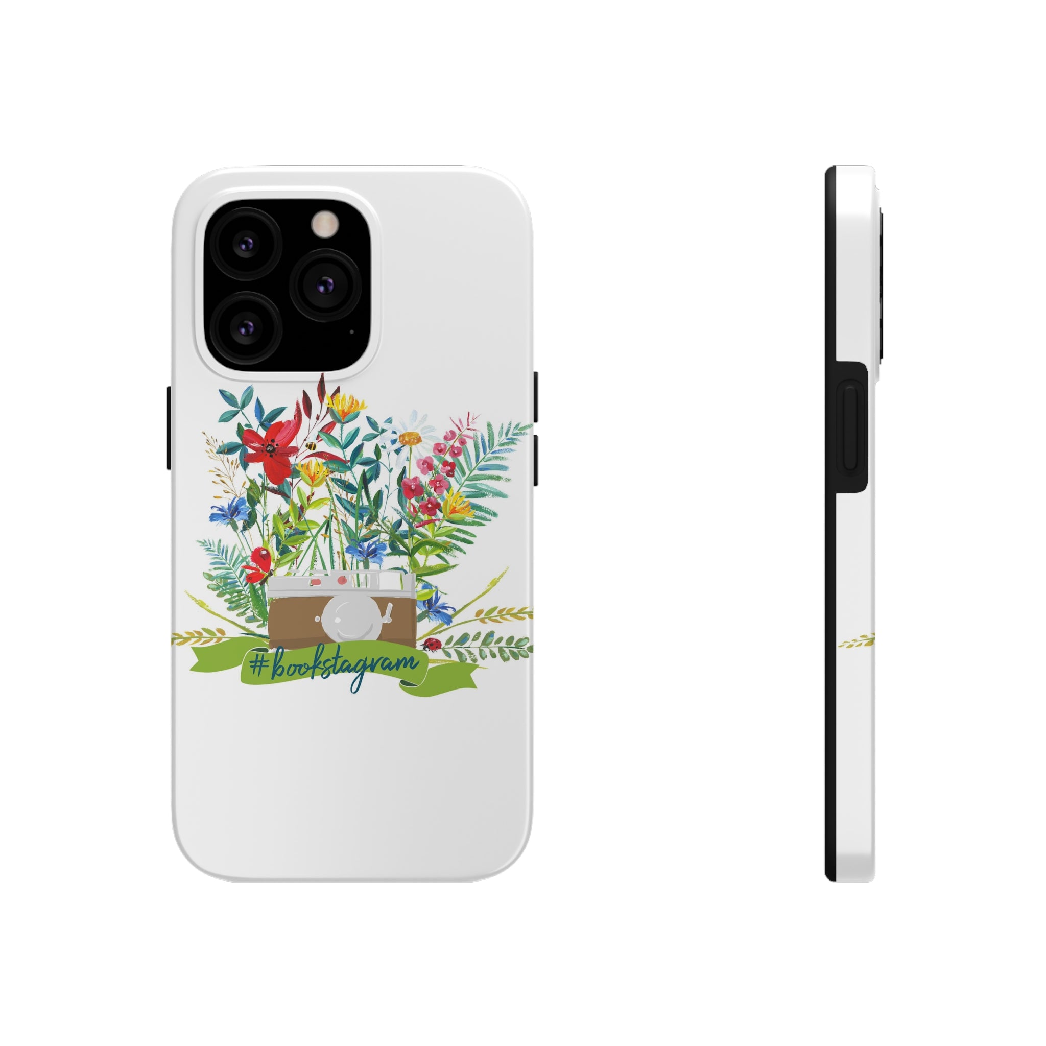 #bookstagram Floral Tough Phone Case - Literary Lifestyle Company