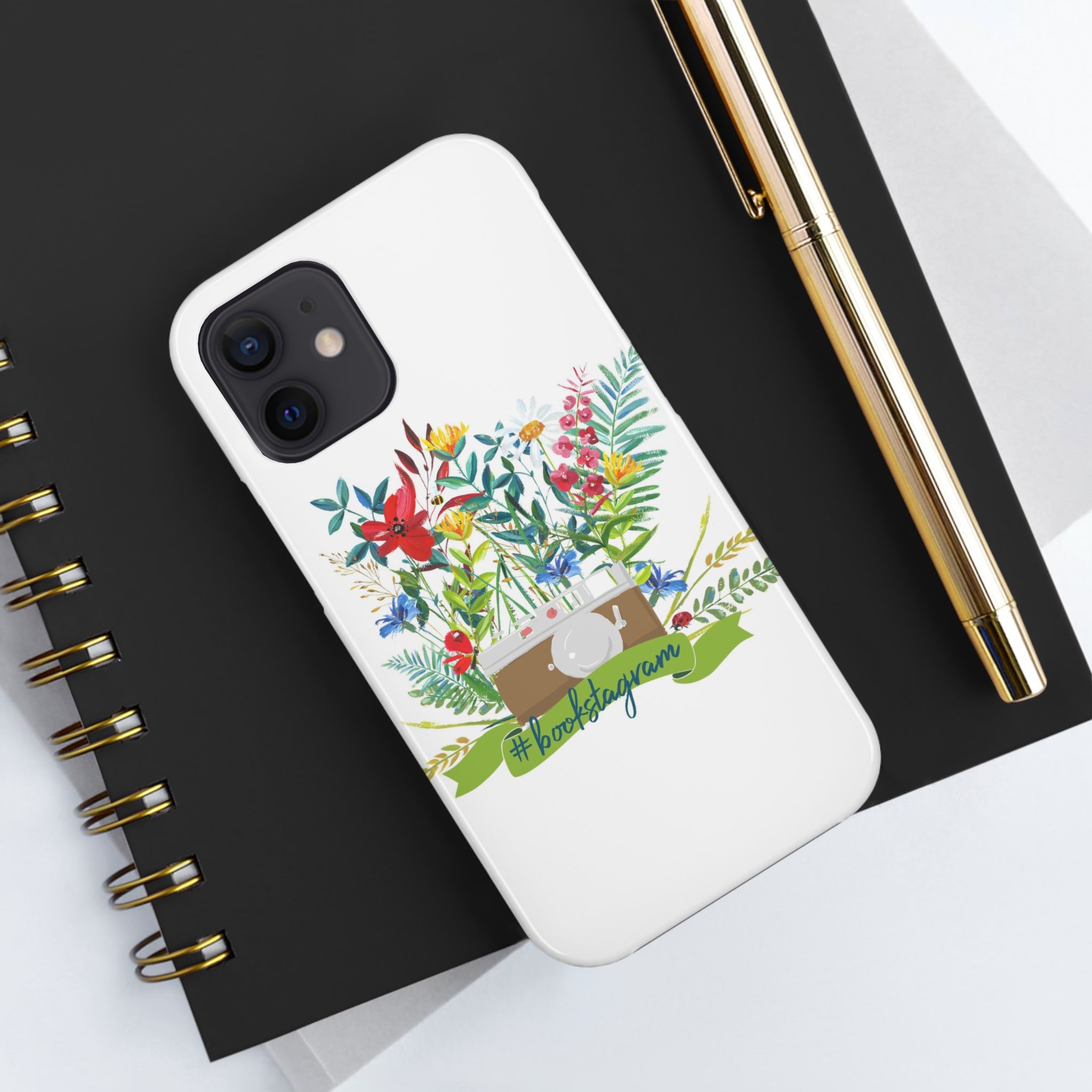 #bookstagram Floral Tough Phone Case - Literary Lifestyle Company