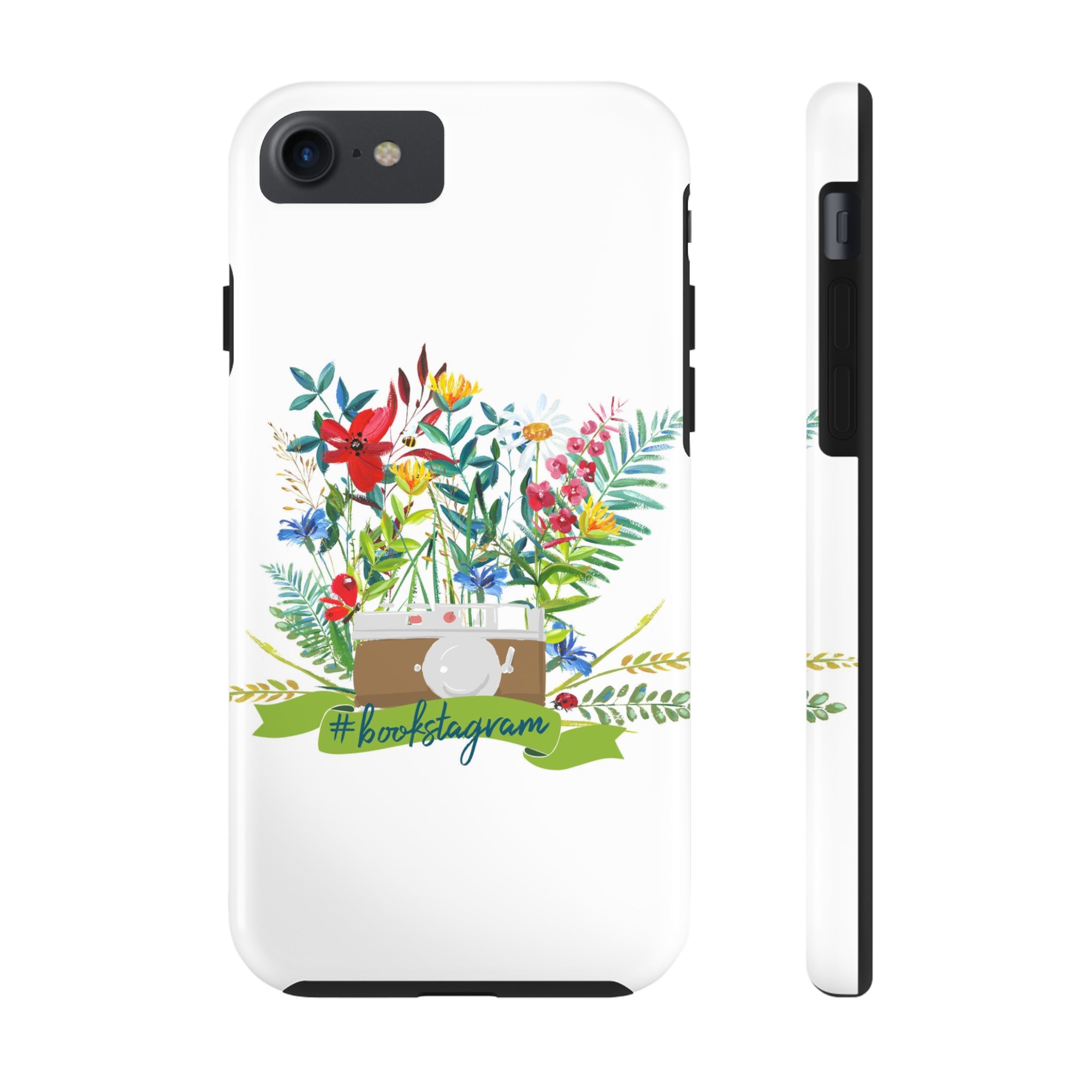 #bookstagram Floral Tough Phone Case - Literary Lifestyle Company