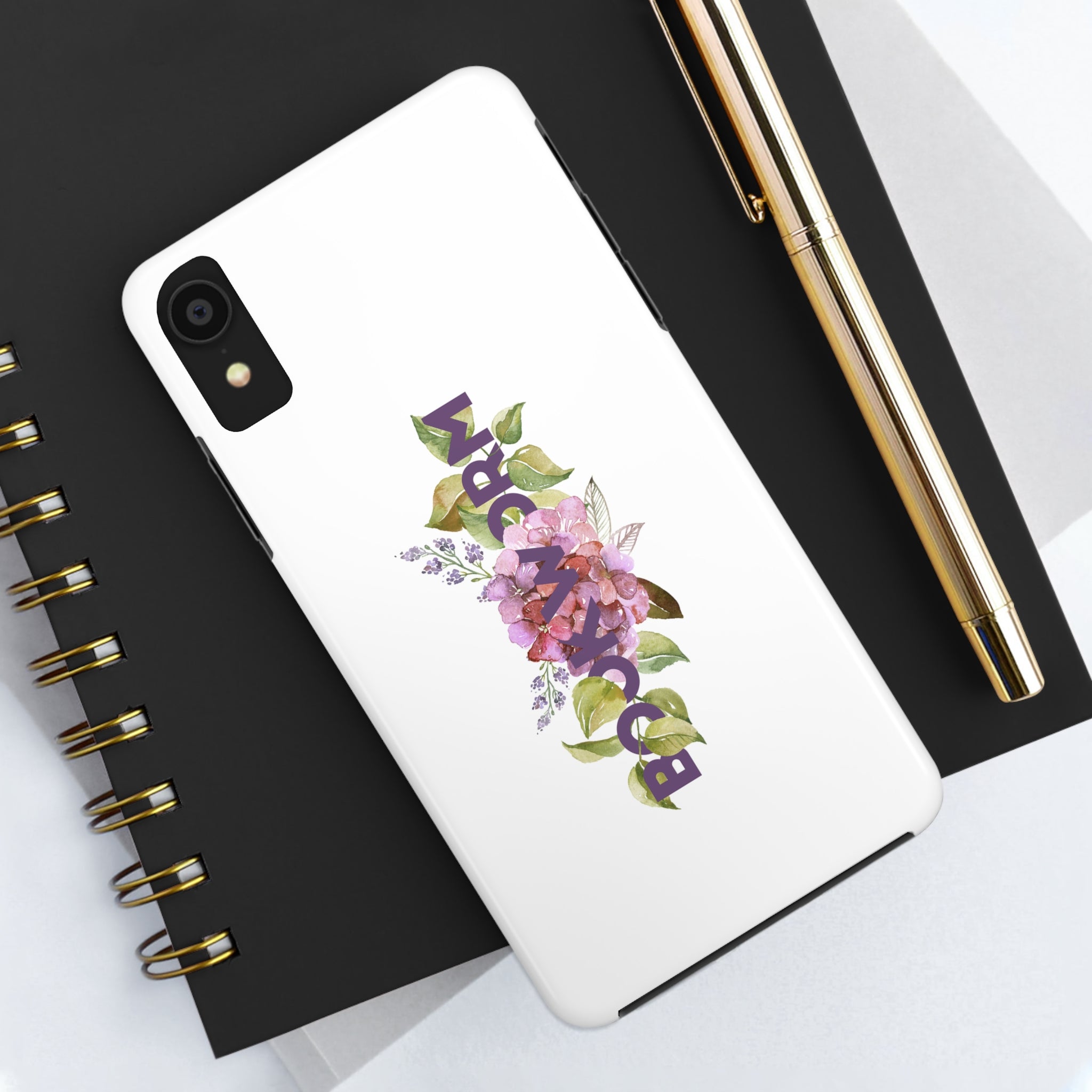 BOOKWORM Floral Tough Phone Case - Literary Lifestyle Company