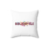 BIBLIOPHILE Floral Pillow