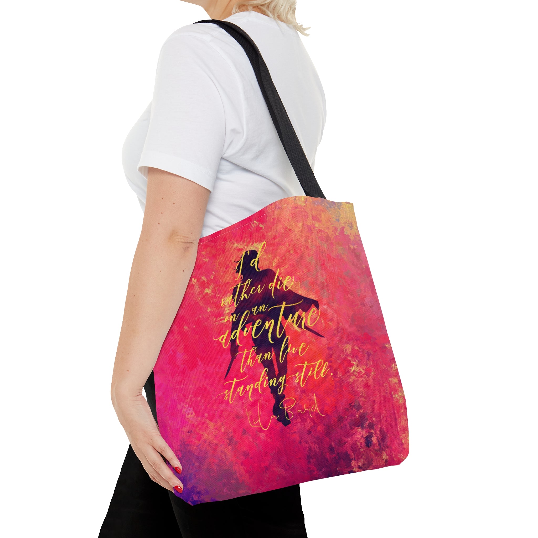 I'd rather die on an adventure... Lila Bard. ADSOM Tote Bag