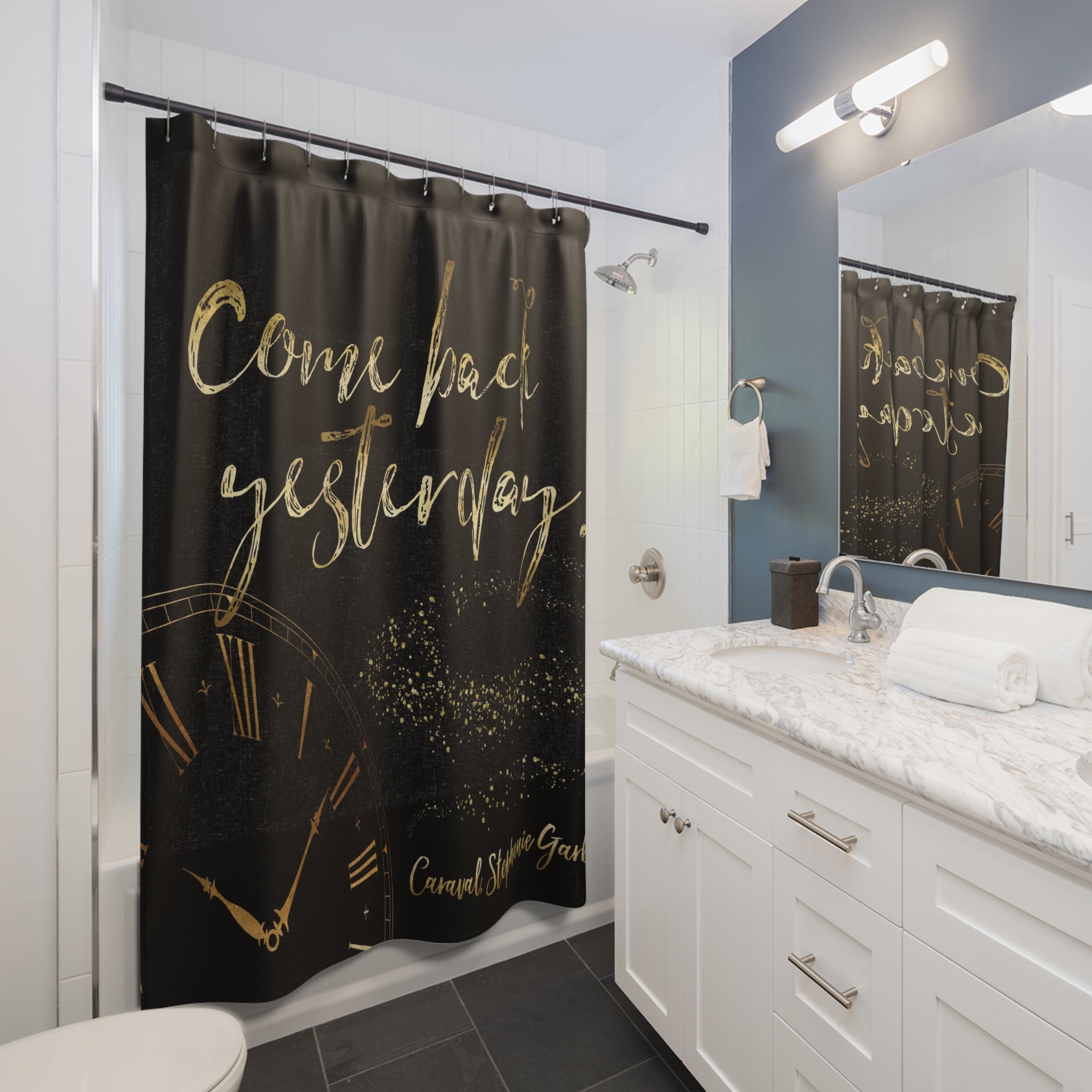 Come back yesterday. Caraval Shower Curtain