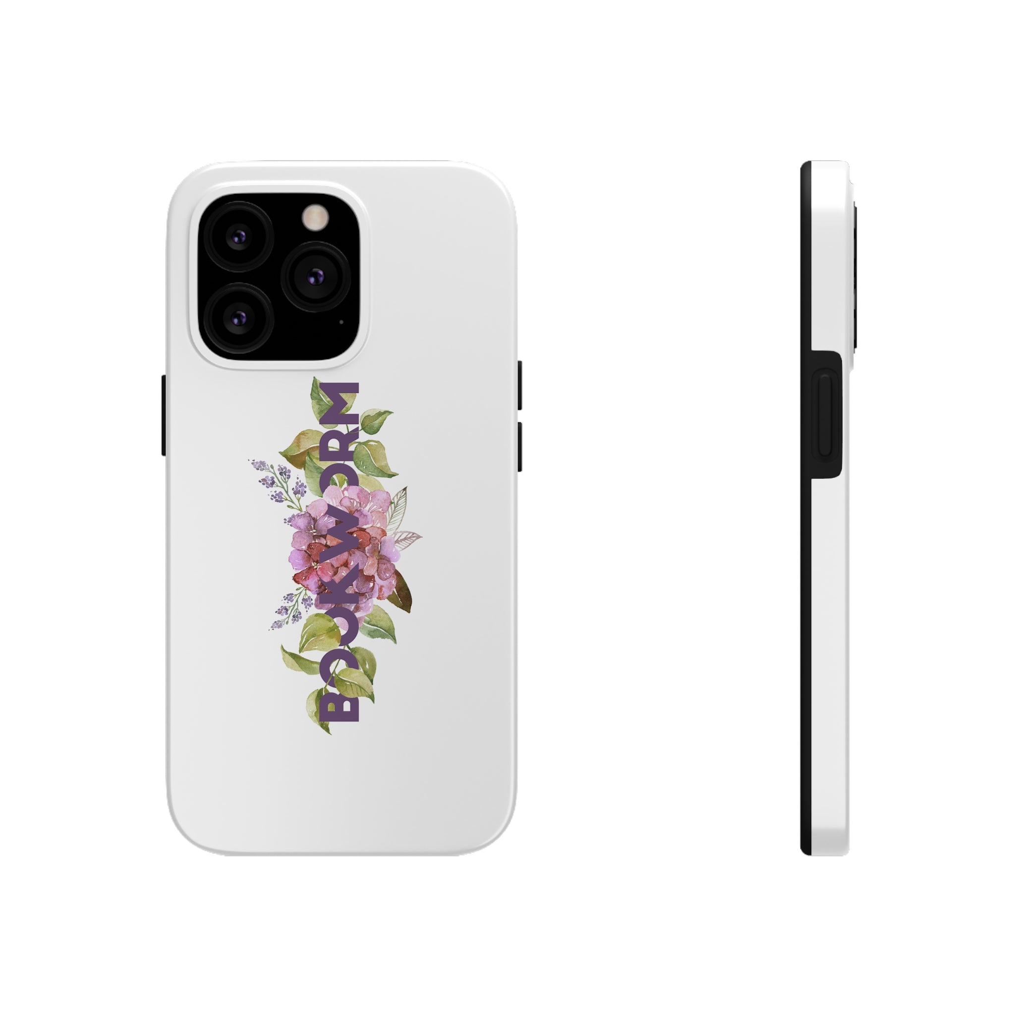 BOOKWORM Floral Tough Phone Case - Literary Lifestyle Company