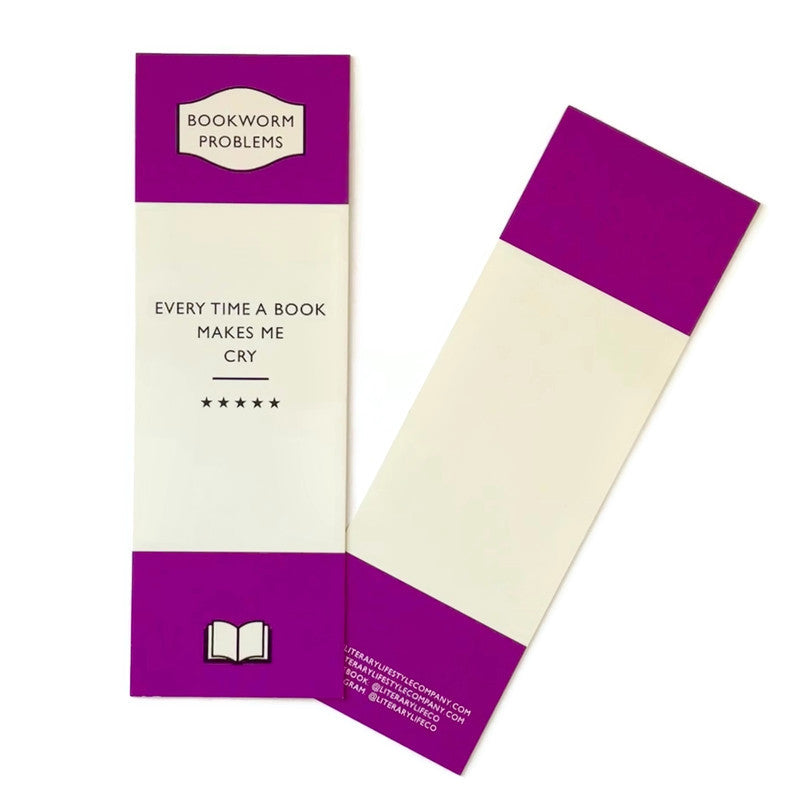 EVERY TIME A BOOK MAKES ME CRY Vintage Classics Edition Bookmark