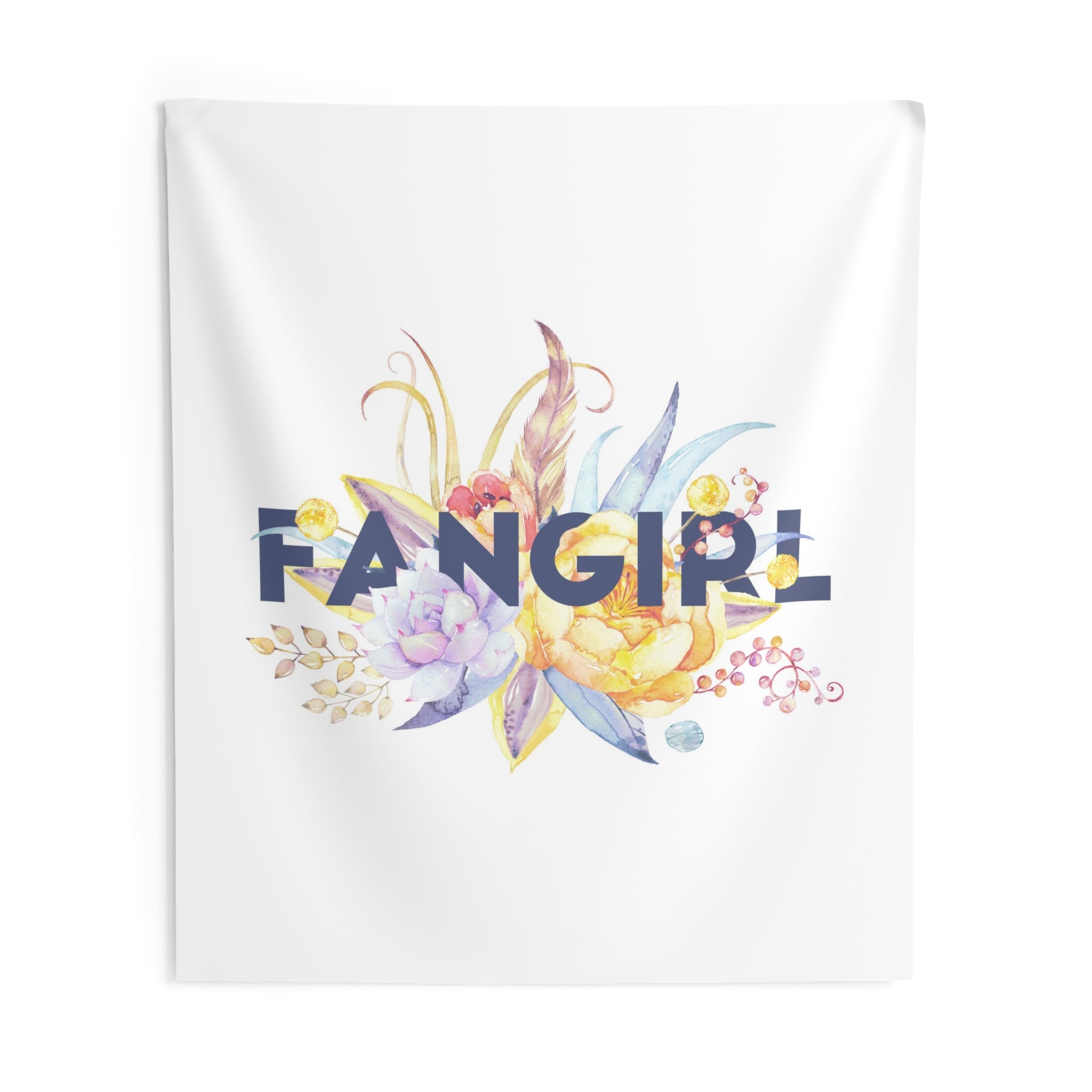 FANGIRL Floral Wall Tapestry - Literary Lifestyle Company