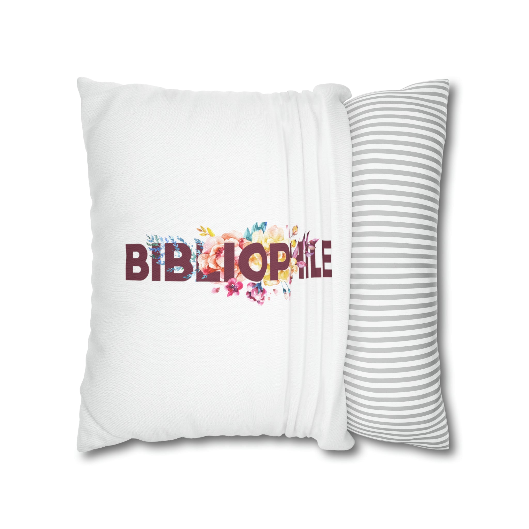 BIBLIOPHILE Floral Pillow