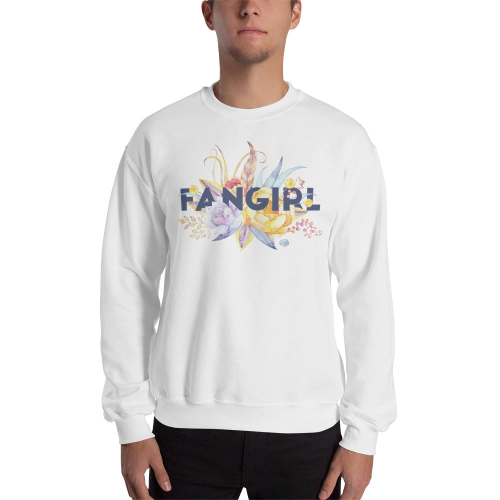 FANGIRL Floral Sweatshirt - Literary Lifestyle Company