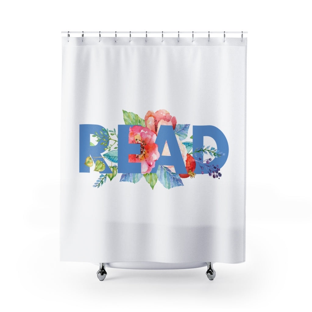 READ Floral Shower Curtain