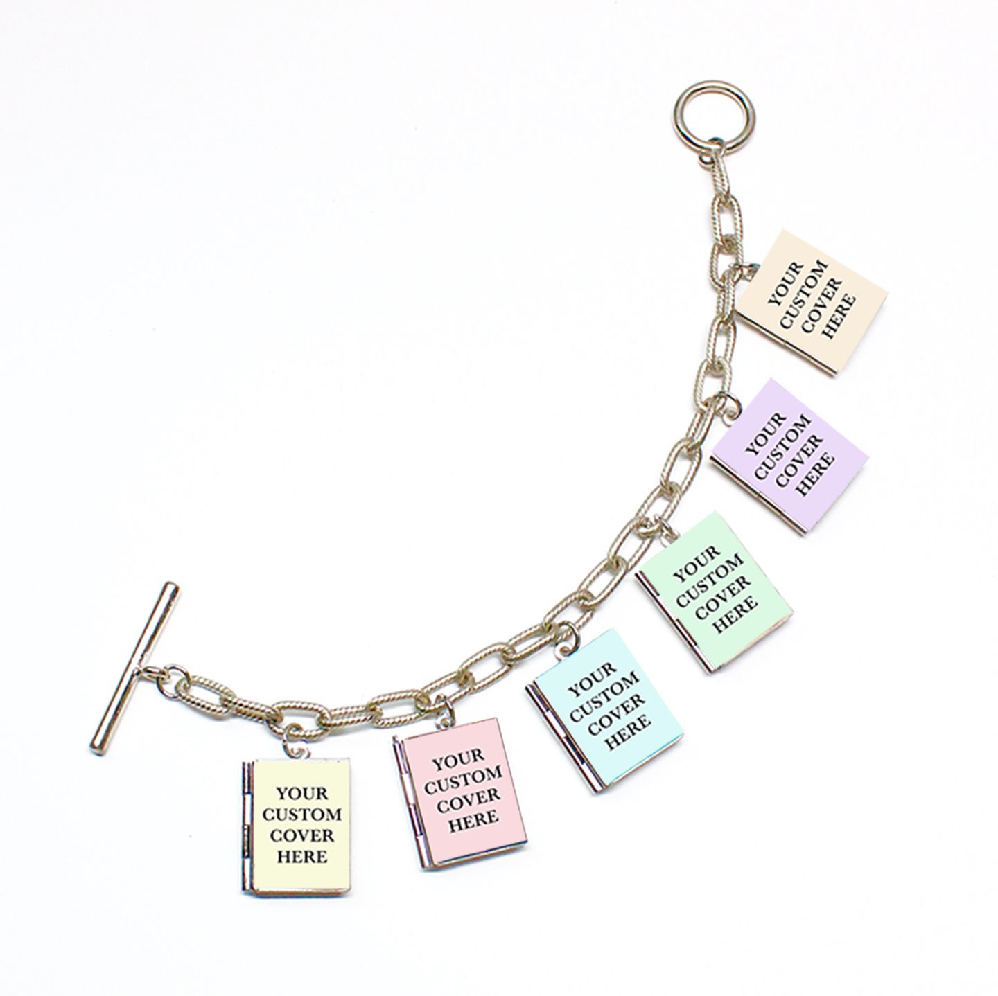 Custom Book Locket Bracelet - Literary Lifestyle Company