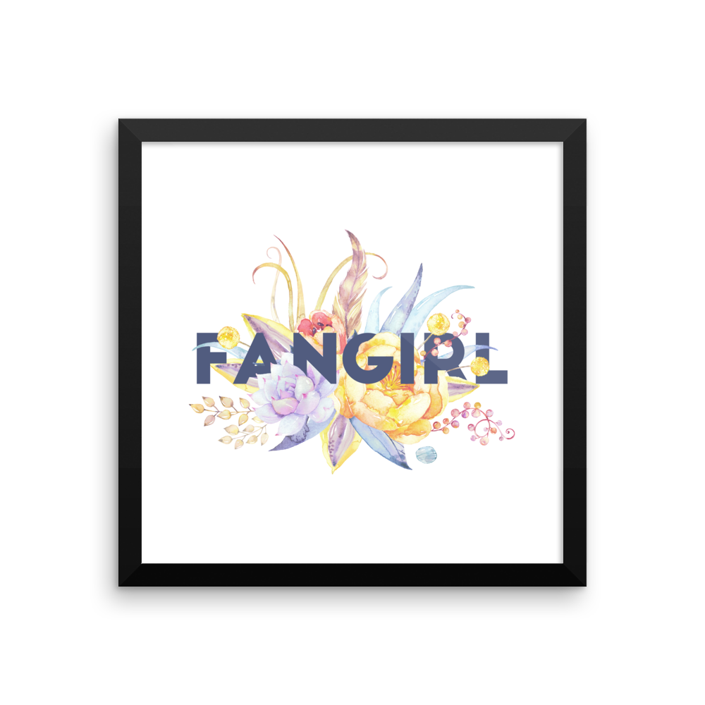 FANGIRL Floral Art Print - LitLifeCo.