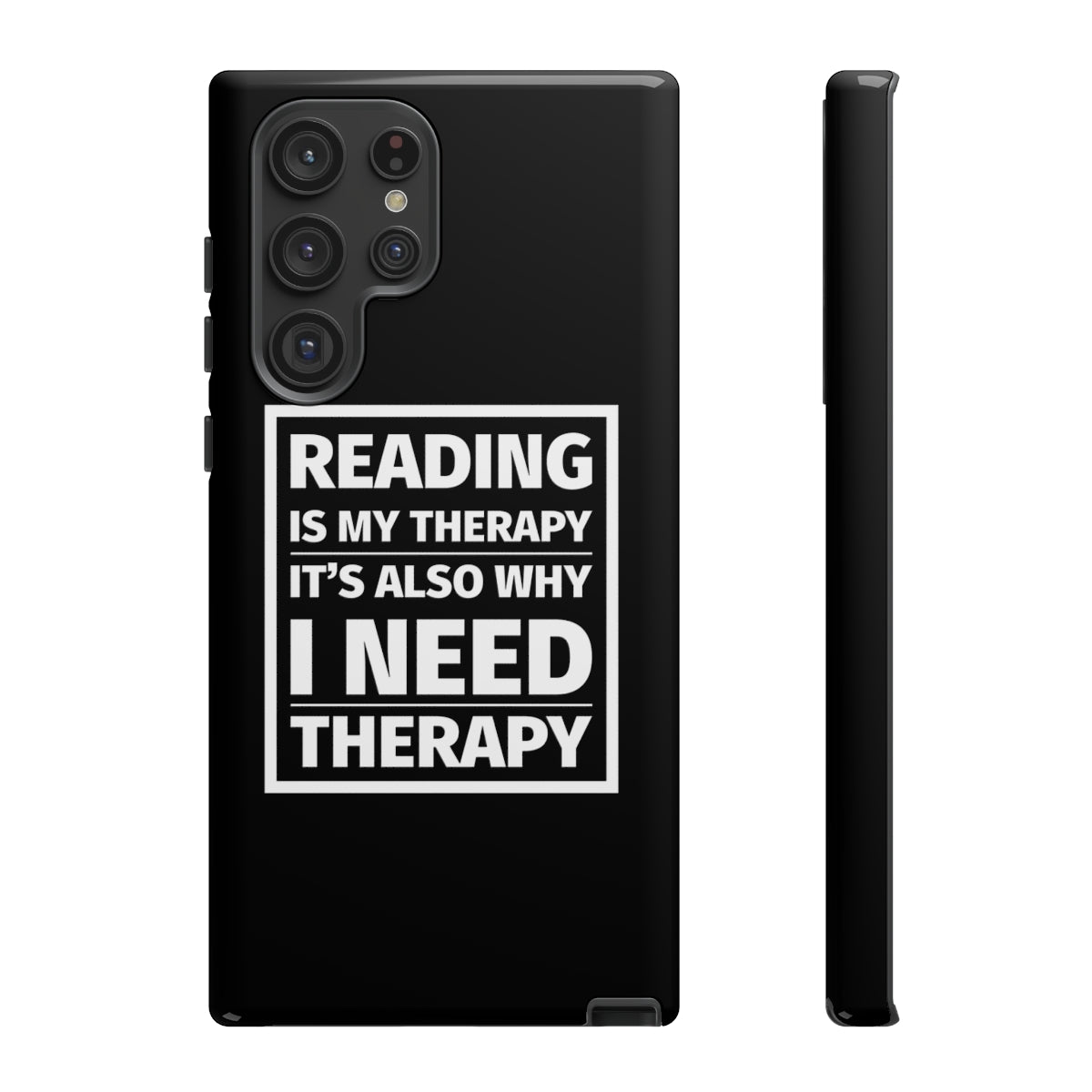 READING IS MY THERAPY Phone Case - Literary Lifestyle Company