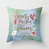 Earth laughs... Ralph Waldo Emerson Pillow - Literary Lifestyle Company