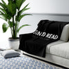 BORN TO READ. Forced to Work Throw Blanket - Literary Lifestyle Company