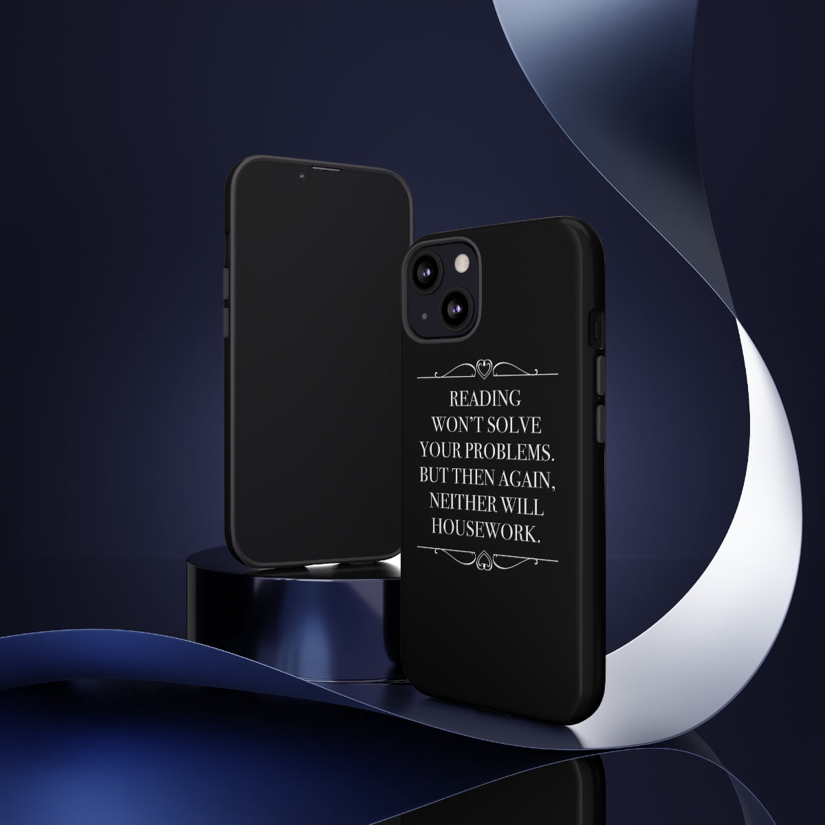 READING WON'T SOLVE YOUR PROBLEMS Phone Case - Literary Lifestyle Company