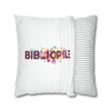 BIBLIOPHILE Floral Pillow